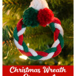 Christmas Tree Wreath Ornament Free Knitting Pattern