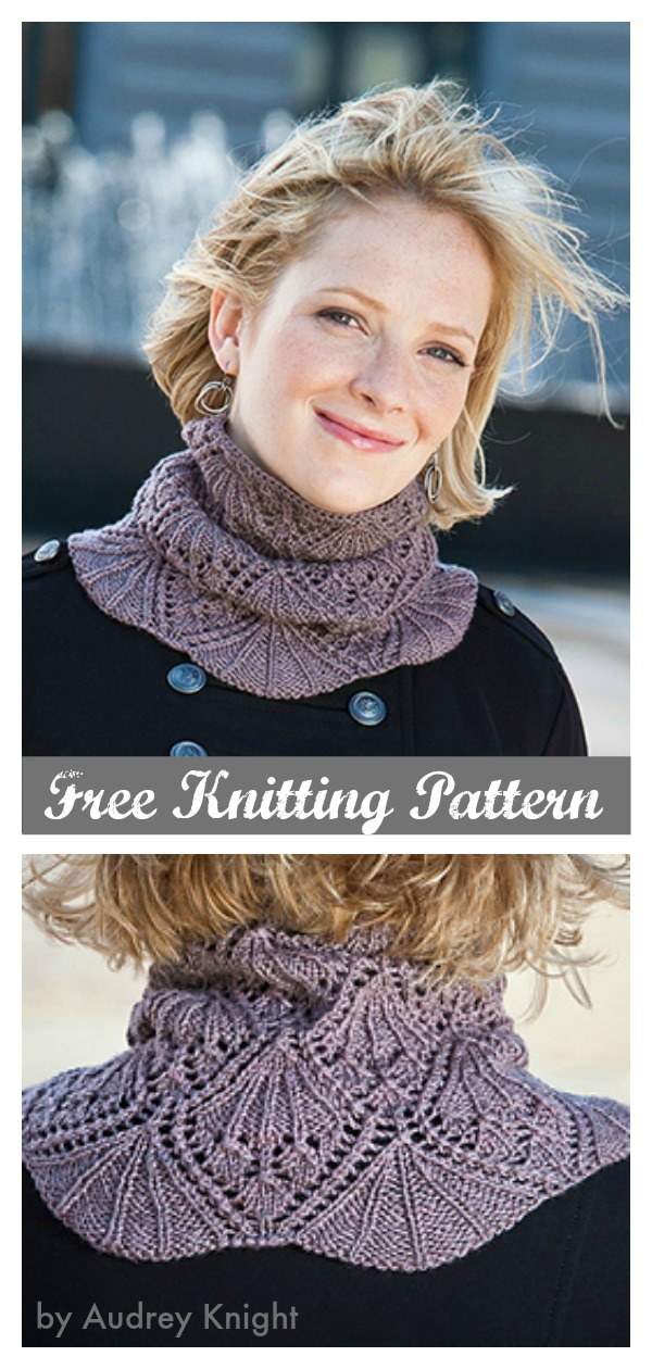 Eleanor Lace Cowl Free Knitting Pattern