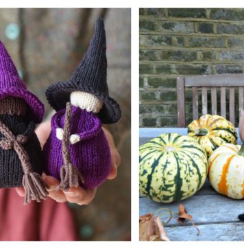 Halloween Witch Free Knitting Pattern and Paid