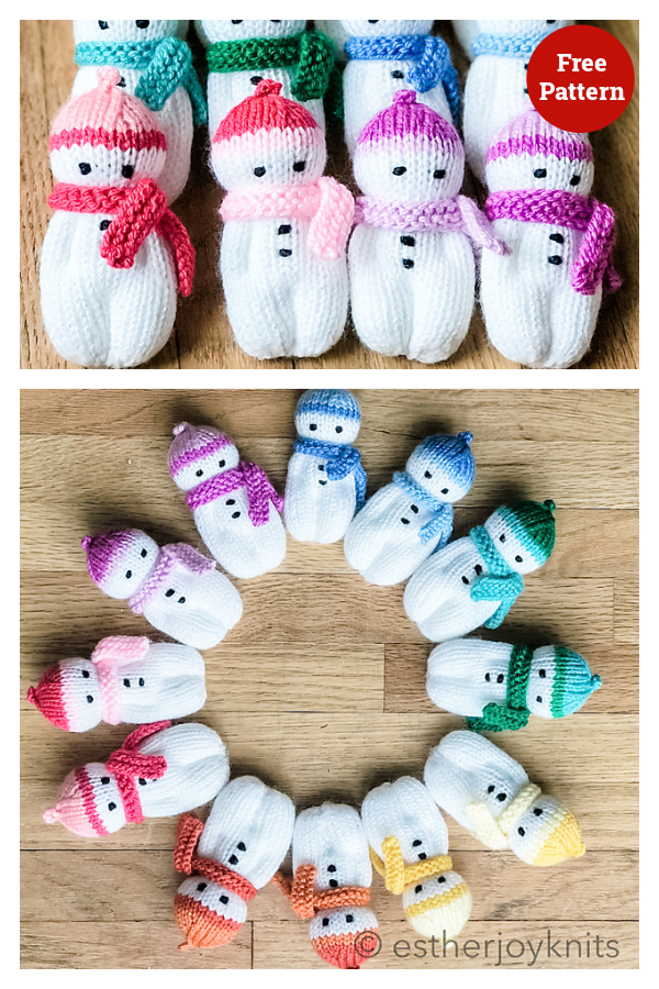 Mini Snowbuddies Free Knitting Pattern