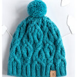 Modern Cable Panel Hat Free Knitting Pattern