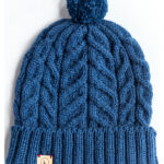 Modern Cable Panel Hat Free Knitting Pattern