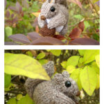 Obese Squirrel Ornament Free Knitting Pattern