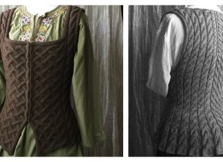 Outlandish Bodice Vest Free Knitting Pattern