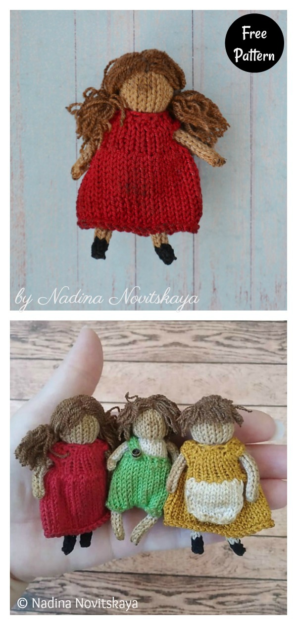 Pretty Izzy Dolls Free Knitting Pattern