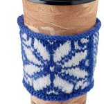 Snowflake Cup Cozy Free Knitting Pattern