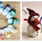 Snowman Free Knitting Pattern