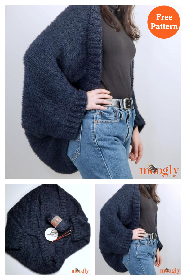 Free knit cocoon sweater pattern hotsell