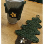 Tree Cup Cozy Free Knitting Pattern