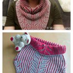 Triangle Brioche Cowl Free Knitting Pattern