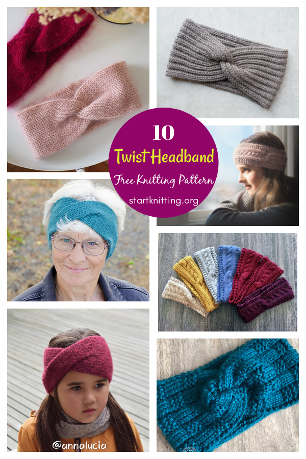 10 Twist Headband Free Knitting Patterns