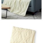 Twisted Stitch Blanket Free Knitting Pattern