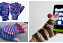 2 in 1 Fingerless Gloves & Mittens Free Knitting Pattern