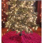 Cherry Cordial Christmas Tree Skirt Free Knitting Pattern