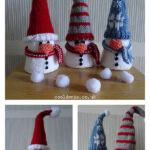 Christmas Cone Snowman Free Knitting Pattern