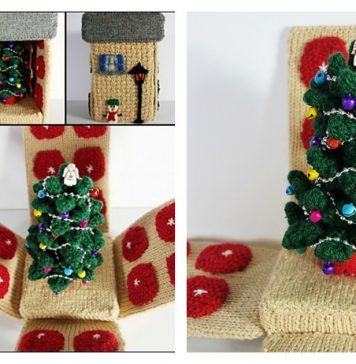 Christmas House Free Knitting Pattern