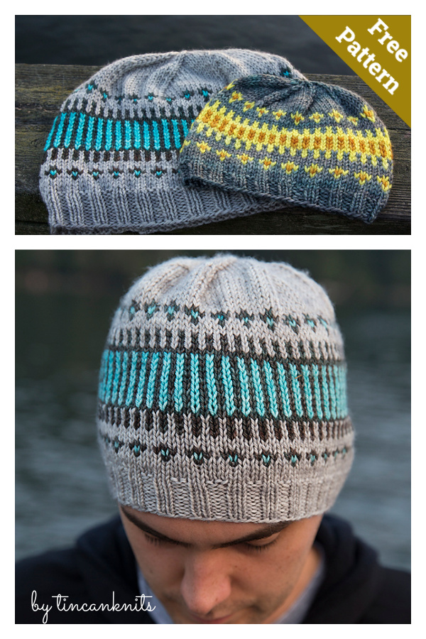 Clayoquot Toque Fair Isle Hat Free Knitting Pattern 