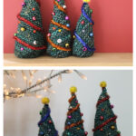 Easy Christmas Trees Free Knitting Pattern