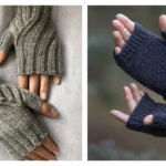 Easy Fingerless Mitts Free Knitting Pattern