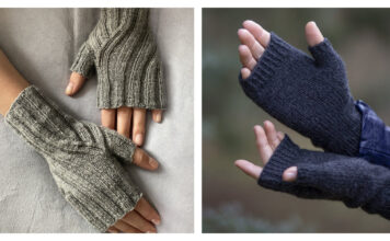 Easy Fingerless Mitts Free Knitting Pattern