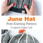 Fancy Striped Hat Free Knitting Pattern