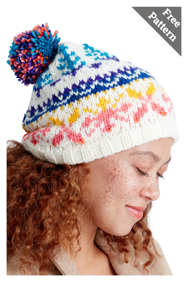 Skadi Wishes for Snow Fair Isle Hat Free Knitting Pattern