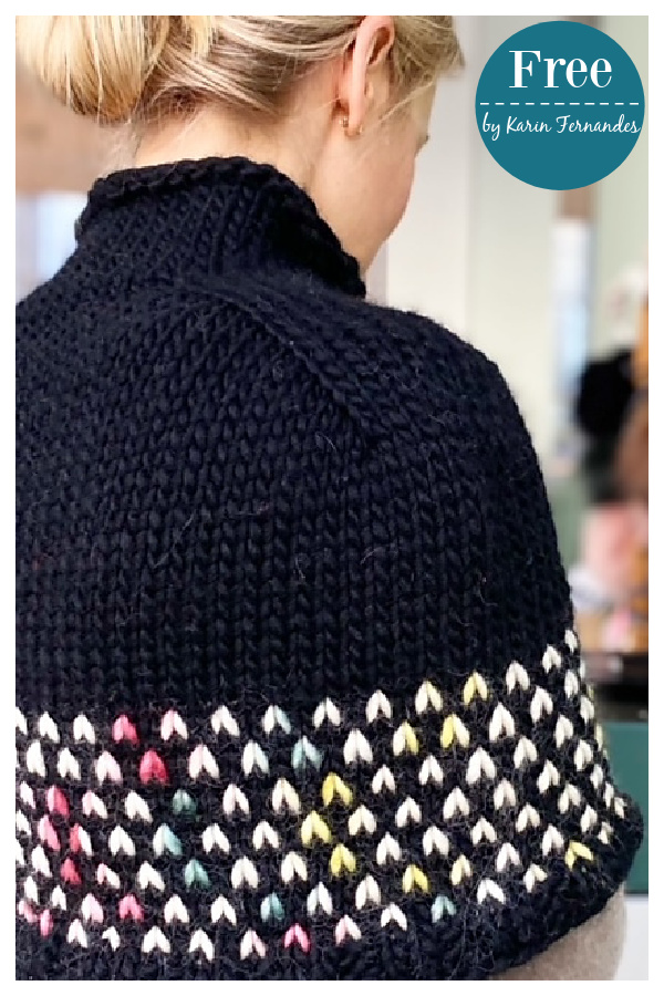 Lumieres Capelet Free Knitting Pattern