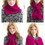 Snappy Slit Multi-Wear Scarf Free Knitting Pattern