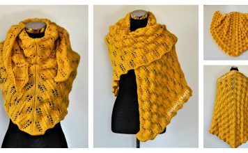 Sunflower Swirls Lace Shawl Free Knitting Pattern