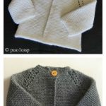 Top Down Garter Stitch Baby Jacket Free Knitting Pattern