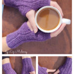 Two-at-a-Time Fingerless Mitts Free Knitting Pattern