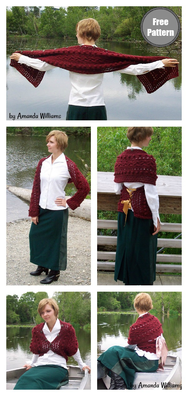 Versatility Multi-Wear Cabled Scarf Free Knitting Pattern