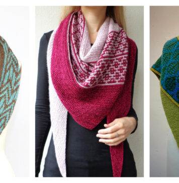 10+ Mosaic Sideways Shawl Knitting Patterns