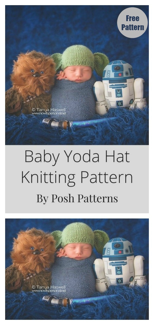 Baby Yoda Hat Free Knitting Pattern 