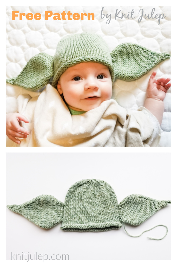 Baby Yoda Hat Free Knitting Pattern 