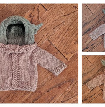 Baby Yoda Sweater Free Knitting Pattern