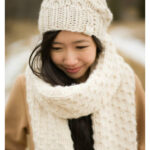 Chunky Dotty Scarf Free Knitting Pattern