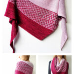 Emiliana Mosaic Sideways Shawl Knitting Pattern