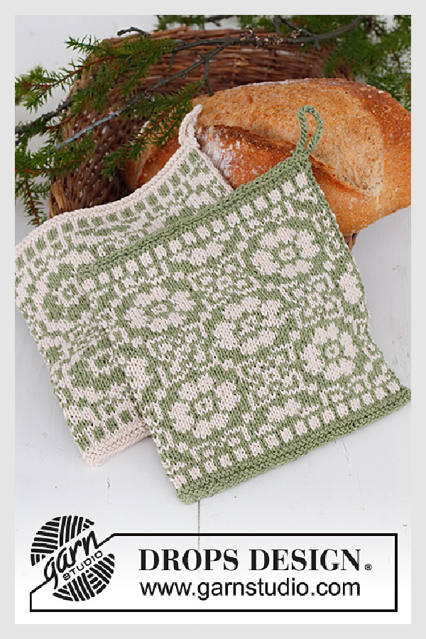 Forest Flowers Free Knitting Pattern 