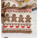Gingerbread Love Potholders Free Knitting Pattern