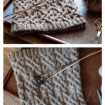 Into the Desert Cable Cowl Free Knitting Pattern