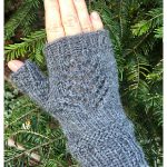 Lace Tree Wrist Warmers Free Knitting Pattern