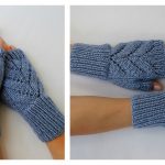 Leaves Fingerless Gloves Free Knitting Pattern