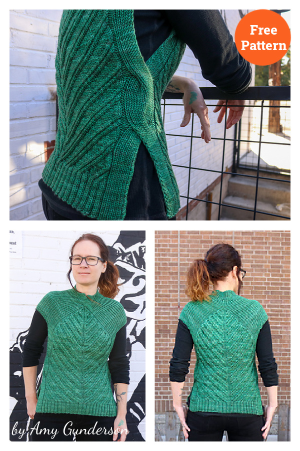 Open Road Sweater Vest Free Knitting Pattern
