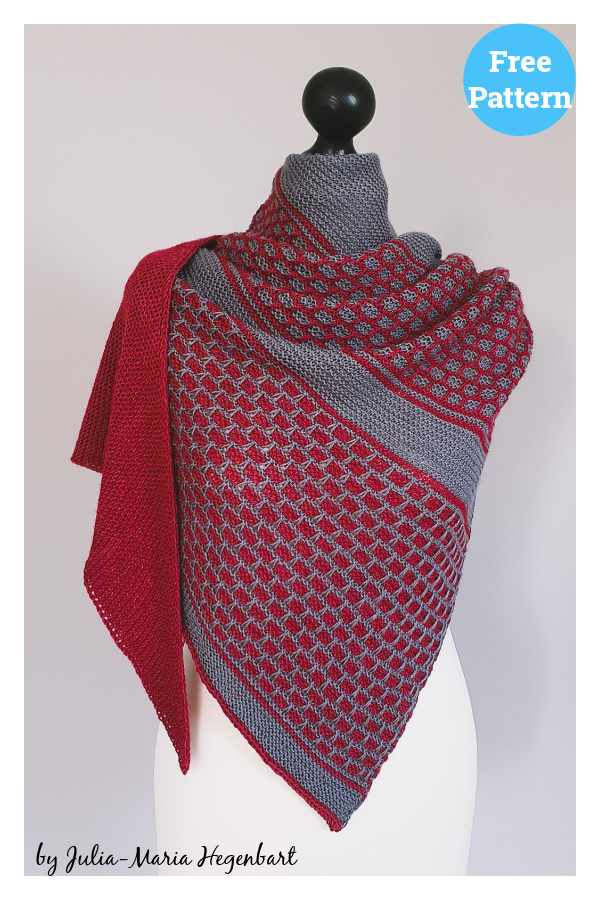 Slip Slip Brick Shawl Free Knitting Pattern