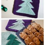 Tannenbäumchen Potholder Free Knitting Pattern