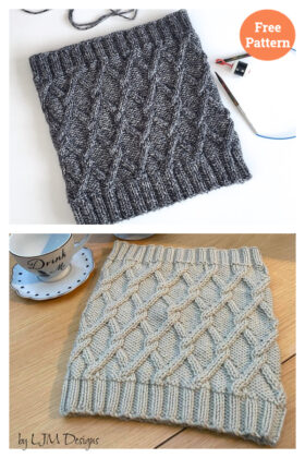 6 Chunky Cable Cowl Free Knitting Pattern