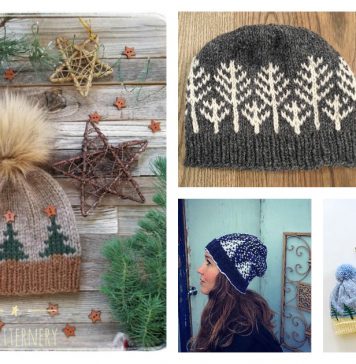 Tree Hat Free Knitting Pattern and Paid