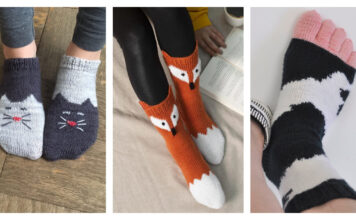 8 Fun Animal Socks Knitting Patterns