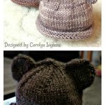 Bear Baby Hat Free Knitting Pattern